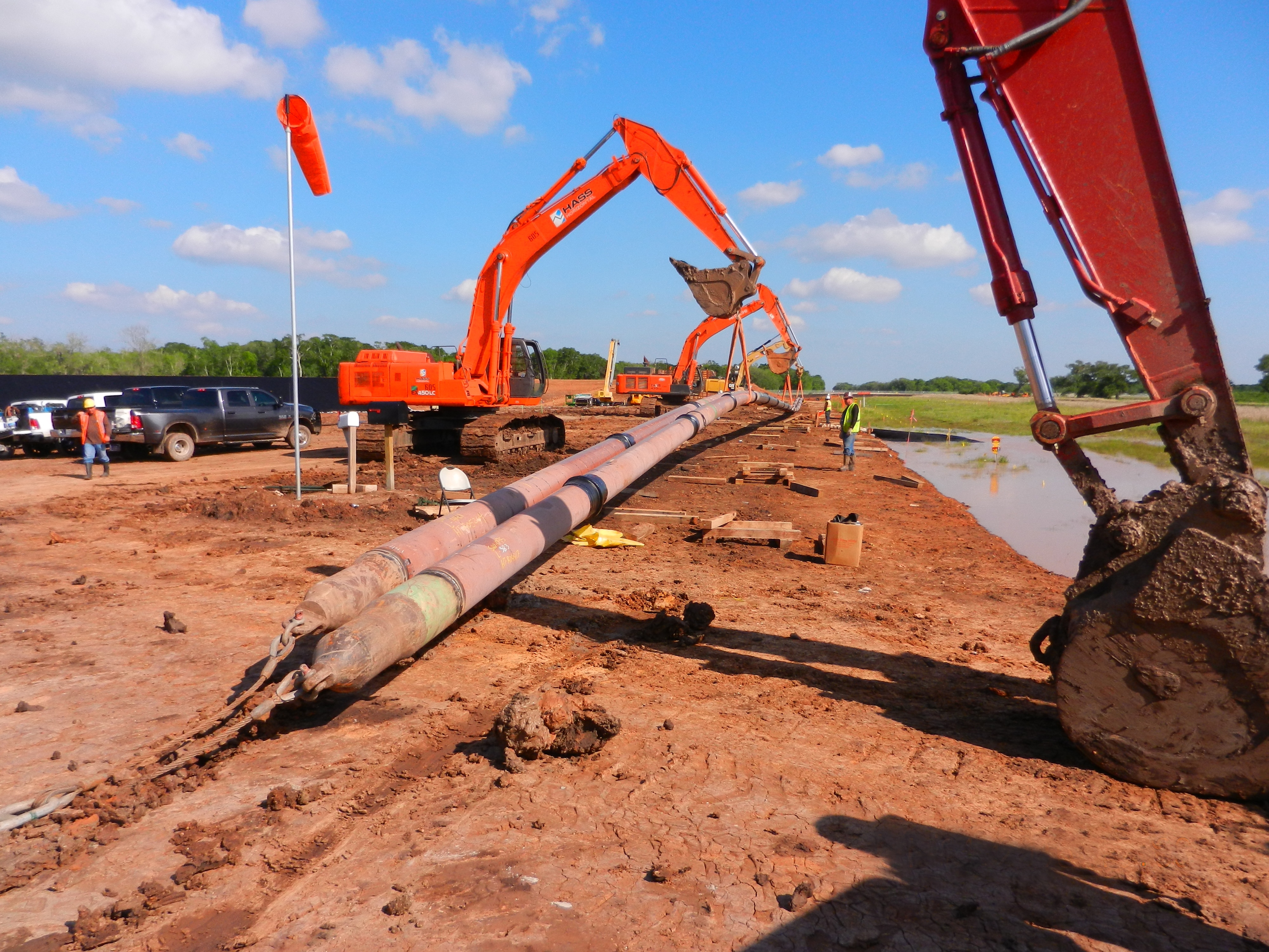 Pipeline Construction Civil Underground Utilities with HASS in Houston TX