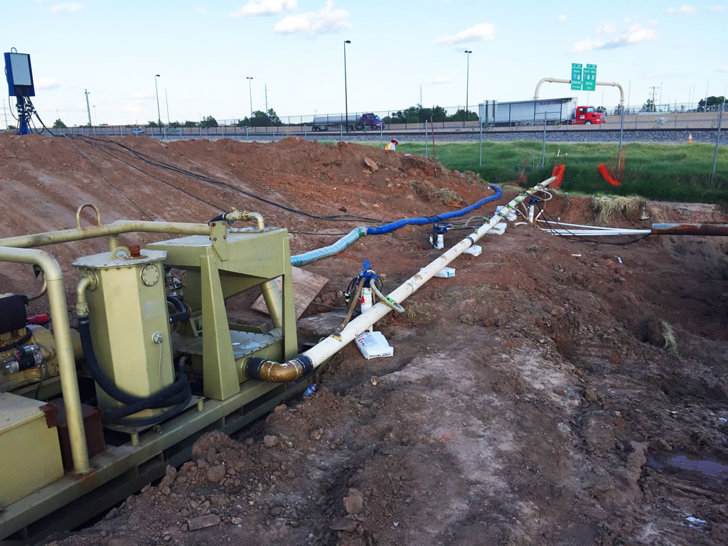  Hass dewatering excavation and ground water control near Houston TX